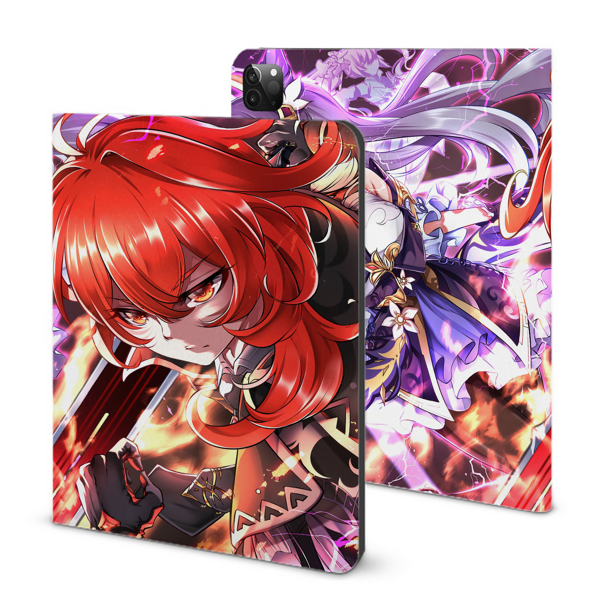 げんし神 genshin IPadケース ペンホルダー付き ブックスタイルデザイン